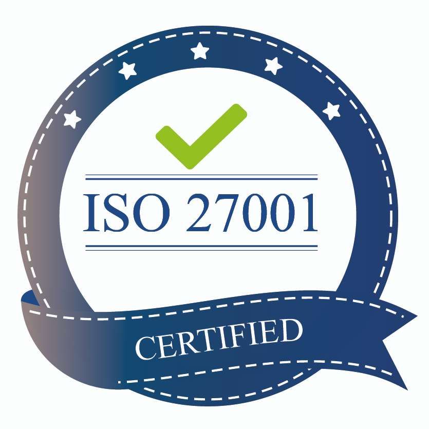 <p>Logo de certification ISO 27001.</p>