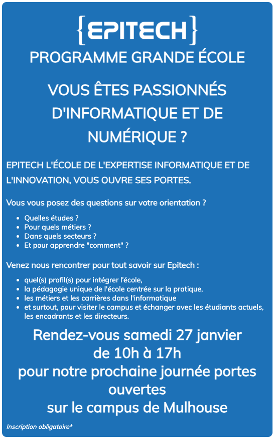 Journée porte ouverte à Épitech Mulhouse